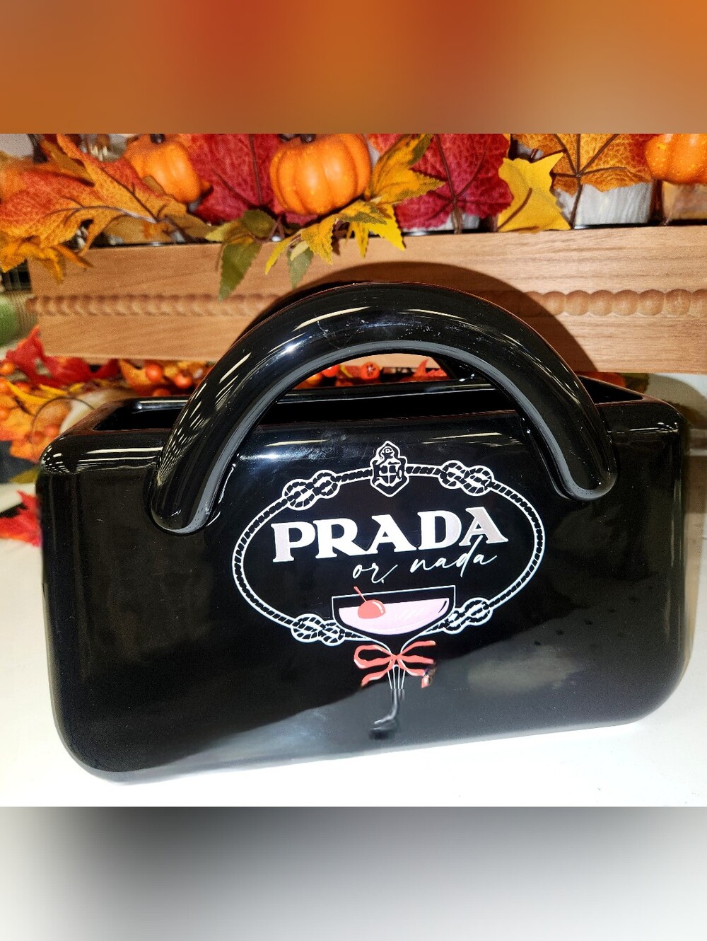 Designer Logo Ceramic Bag Vase Made In USA